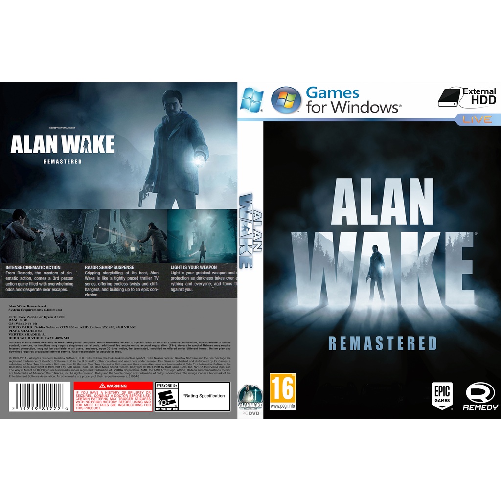 Alan Wake Remastered PC GAME Offline [Pendrive INSTALLATION]