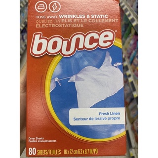 Bonce Toss Away Wrinkles &amp; Static Fresh Linen 80 Sheets