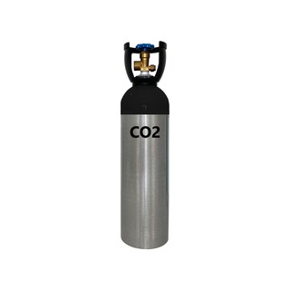 UMEGA ถัง CO2 อลูมิเนียมพร้อมการ์ดมือจับ ขนาด 1คิว พร้อมCO2เต็มถัง (บรรจุ CO2 3 กก.)