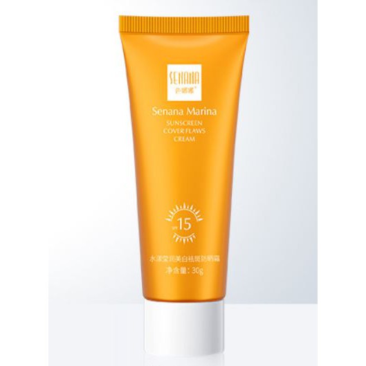 ครีมกันแดด Senana Marina SPF15 ป้องกันรังสียูวี ชุ่มชื้น ไม่เหนียวเหนอะ