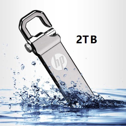 【Ready Stock】HP 3.0 2TB Flash Drive Metal Waterproof High speed U Disk Flash Drive