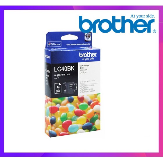 ตลับหมึกอิงค์เจ็ท สีดำ Brother LC-40BK