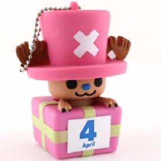 แท้ 100% จากญี่ปุ่น พวงกุญแจ วันพีช One Piece x PansonWorks Chopper Birthday Mascot Figure Ball Chain (April)