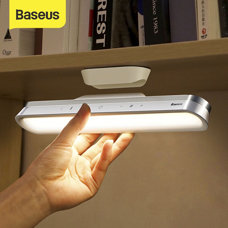 Baseus Desk Lamp Hanging Magnetic LED Table Lamp Chargeable Stepless Dimming Cabinet Light Night Light For Closet Wardro