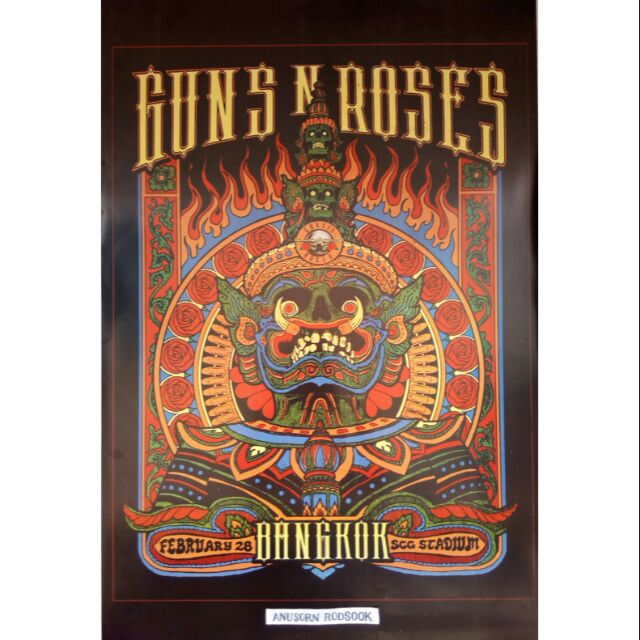 GUN 'N ROSE LIVE IN BANGKOK POSTER