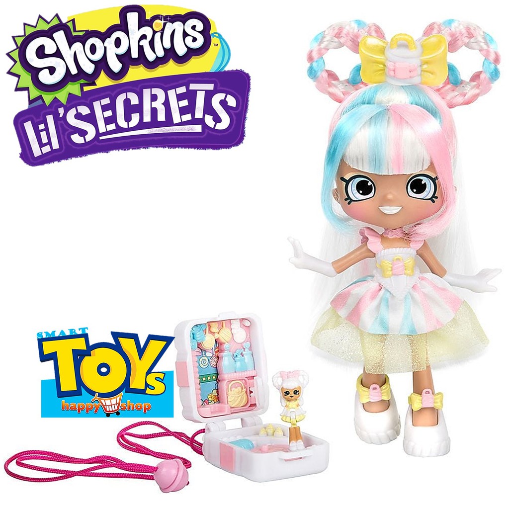 ตุ๊กตาลิขสิทธิ์นำเข้าของแท้จาก Shopkins รุ่นพิเศษสินค้าจำนวนจำกัด Shopkins Lil Secrets MARSHA MELLO N HER SECRET LOCKET