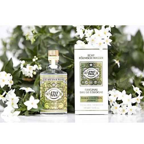 4711 Echt Kölnisch Wasser Floral Collection Jasmine Eau de Cologne For Women And Men 100 ml.ขวดหัวสเ