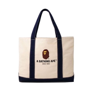 ✅พร้อมส่งของแท้ 💯 กระเป๋าสะพายข้าง A BATHING APE (BAPE) tote canvas big casual กระเป๋า​สะพาย