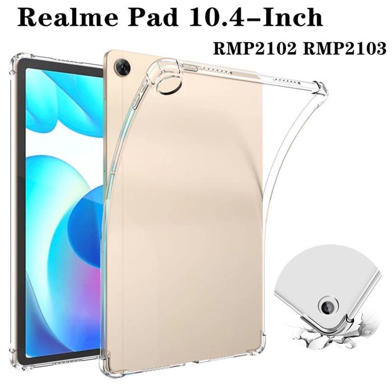 Realme Pad 10.4 นิ้ว เคสแท็บเล็ต กันกระแทก TPU Soft เคสป้องกัน OPPO Realme Pad 10.4 เคสโปร่งใสหลัง