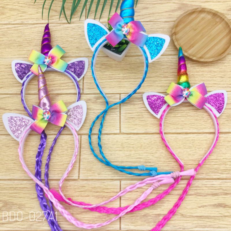 UNICORN BRAID HEADSET / GIRLS HEADSET / ชุดหูฟังน่ารัก