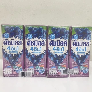 (แพ็ค 4) Dutch Mill 4in1 Micro-Active ดัชมิลล์ 4อิน1 ไมโครแอคทีฟ โยเกิร์ตพร้อมดื่มผสมน้ำผลไม้ 180 มล