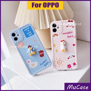 เคส Oppo A5S A12 A7 A3S A12E A9 A5 A15 A15S A16 A31 A52 A92 A53 A32 A54 A55 A57 A39 F1S A59 A74 A83 A93 A94 F9 F11 Reno5 Reno6 Pro 2020 4G 5G น่ารัก ลายการ์ตูน กันกระแทก ซิลิโคน