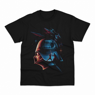 ผ้าฝ้ายคอกลมเสื้อยืด พิมพ์ลาย Darth Vader Space Star Warsfrom S-4XL