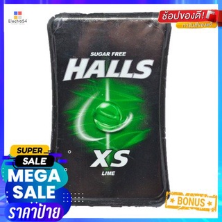 Halls Xs Lime 15gm ฮอลล์เอ็กซ์เอสลูกอมชูการ์ฟรีรสมะนาว 15กรัม