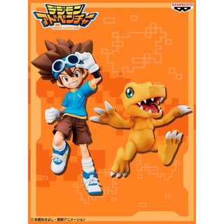 Taichi &amp; Agumon ของแท้ JP - DXF Adventure Archives Banpresto [โมเดลดิจิมอน] (2 ตัว)