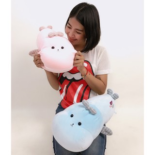 ตุ๊กตาปลาวาฬแก้มป่อง นุ่มนิ่ม 50 ซม. แก้มป่อง 2 สี สีชมพู สีฟ้า น่ารัก นิ่มมาก พร้อมส่ง