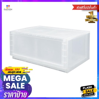 กล่องลิ้นชัก 1 ลิ้นชัก STACKO PURE M 54x39.5x24 ซม. สีใส1 DRAWER BOX STACKO PURE M 54X39.5X24CM CLEAR