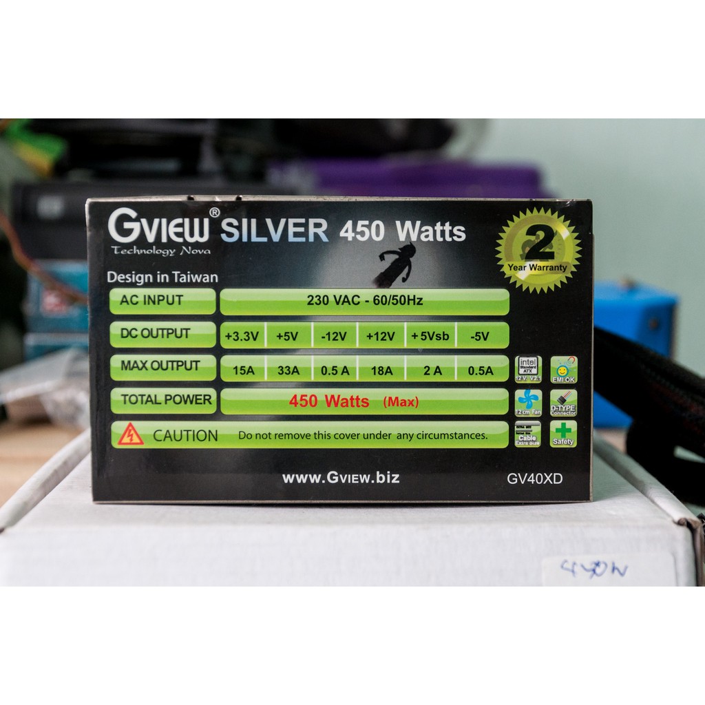 Power Supply 450W - Gview วัตต์เต็ม