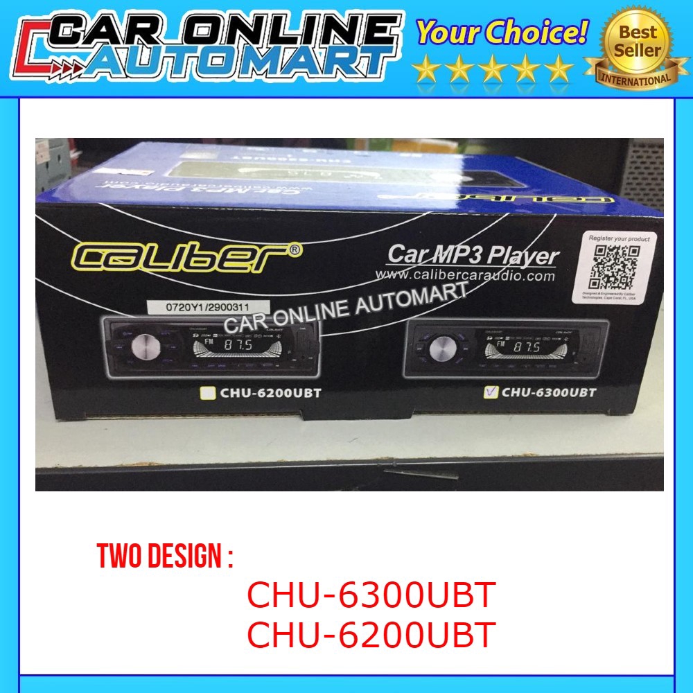 CALIBER CHU-6200UBT/CH-6300UBT/CHU-6600UBT 25W Max Output Car MP3 Player / USB / SD / AUX / BLUETOOT