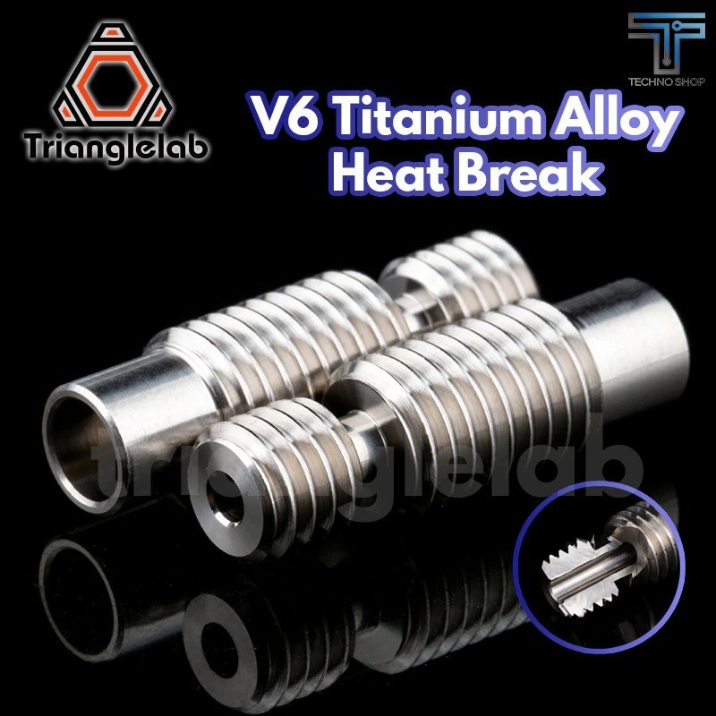 TRIANGLELAB V6 VOLCANO Titanium alloy heat break for E3D V6 HOTEND heater block 1.75MM Filament