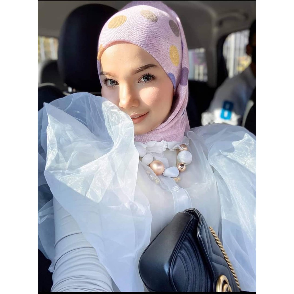 BAWAL POLKADOT GLITTER ILHAM QASSEH
