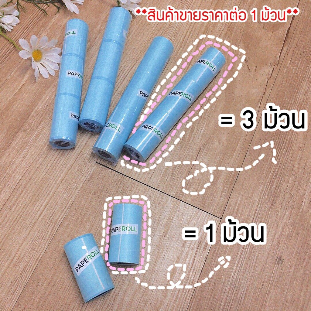 กระดาษสติ๊กเกอร์ เว้นขอบ paperang แท้!!! Sticker paperang peripage Flash สติ๊กเกอร์ปริ้น