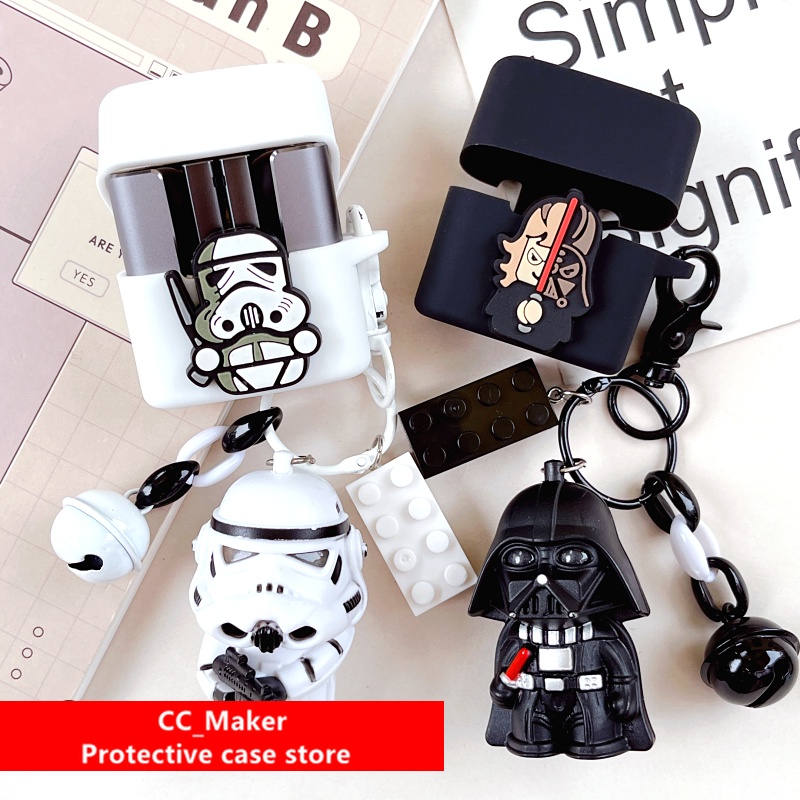 FIIL CC Nano Case Creative พวงกุญแจจี้ Fiil cc nano ซิลิโคนนุ่มเคสคลุมแหวนการ์ตูน Lanyard Fiil CC NA