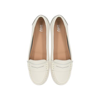 SHU LOAFER MOCCASIN ORIGINAL - WHITE รองเท้าโลฟเฟอร์