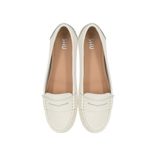 SHU LOAFER MOCCASIN ORIGINAL - WHITE รองเท้าโลฟเฟอร์