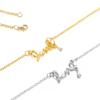 สร้อยคอพร้อมจี้มอยส์ซาไนต์ สร้อยคอคู่ สร้อยคอแฟชั่น 1pc/pack