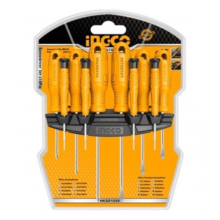 NGCO ชุดไขควง 10ชิ้น (ปากแบน,ปากแฉก,หัวท๊อกซ์) รุ่น HKSD1058  (Official store TH.) 10pcs Screwdriver Set