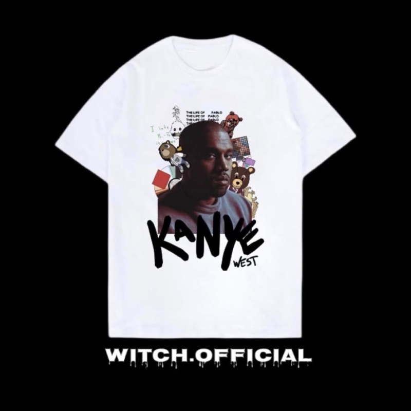 Putih KANYE WEST DONDA RAP TEE SHIRT - KANYE WEST RAPPER TSHIRT - สีขาว DISTRO MEN WOMEN ADULT 24S