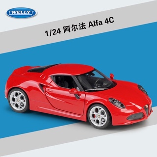 1:24 Alfa 4C สีแดง [Welly]