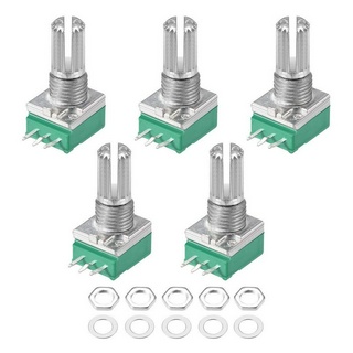 อะไหล่โพเทนชิโอมิเตอร์ Rv097Ns B5K B10K B20K B50K B100K B500K 3 Pin Shaft พร้อมสวิตช์เสียง