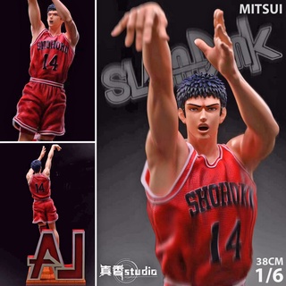 Figure ฟิกเกอร์ ZX Studio Slam Dunk Shohoku สแลมดังก์ ทีมโชโฮคุ Mitsui Hisashi มิสึอิ ฮิซาชิ 1/6 สูง 38 cm Resin Statue