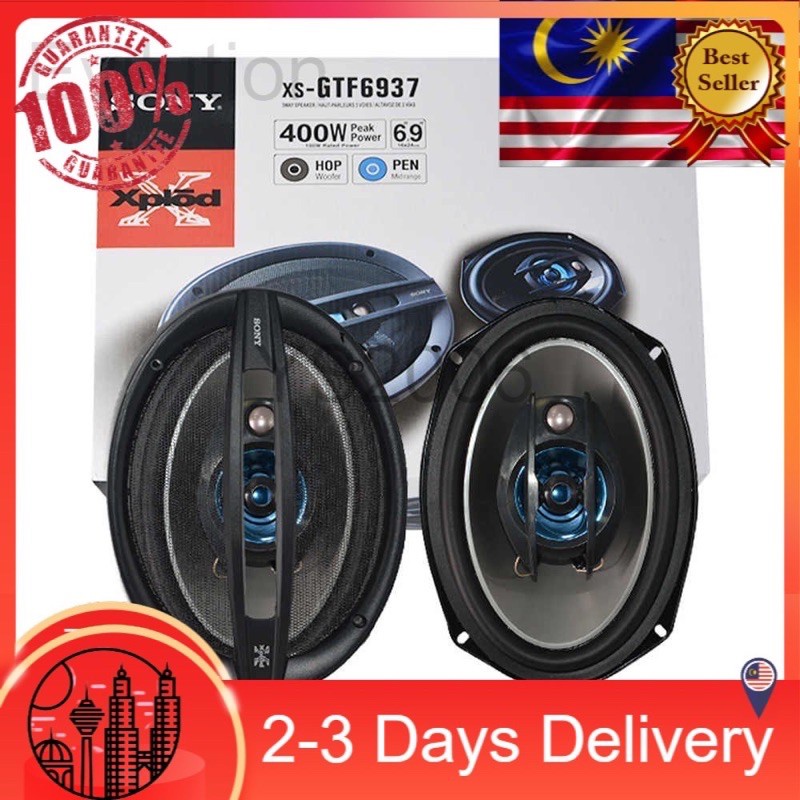 SONY ลําโพง 6x9 XS-GTF6937 400 WATT 6X9 3WAY SPEAKER 6 x 9 ลําโพง 6 9 6*9