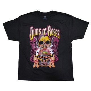 เสื้อยืดวง GNR wellcome to LAS VAGAS . S-3XL