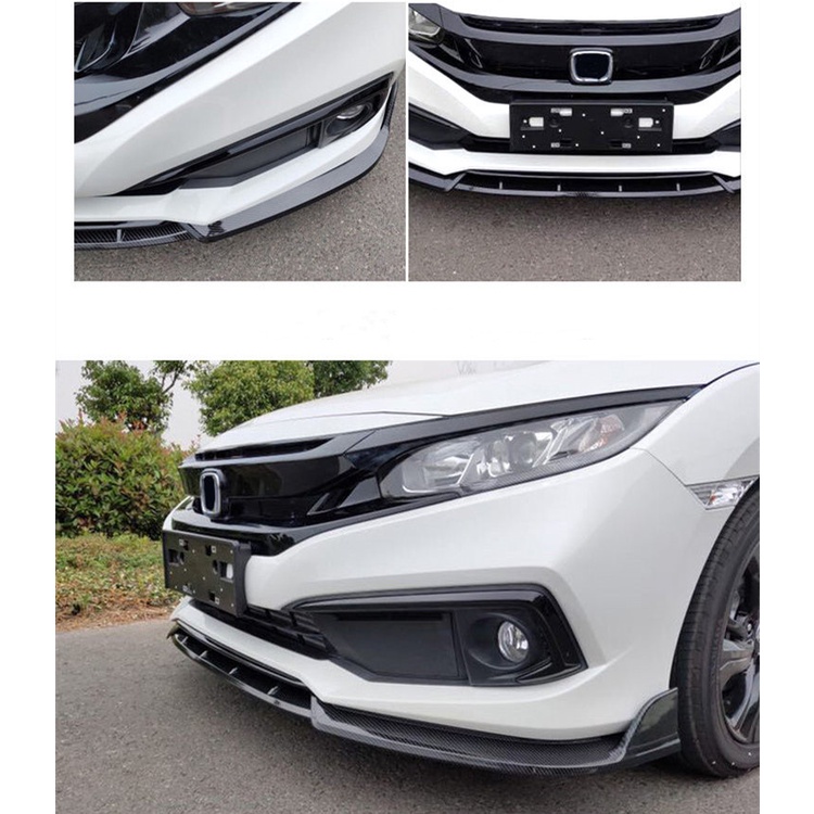 สำหรับ Honda New Civic 2016-2021 Modify จอบด้านหน้า Ten Generation Civic Front Shovel ริมฝีปากหน้าป้องกันการชนกันขนาดเล็กรอบมุมเล็ก Modify - รูปที่ 7