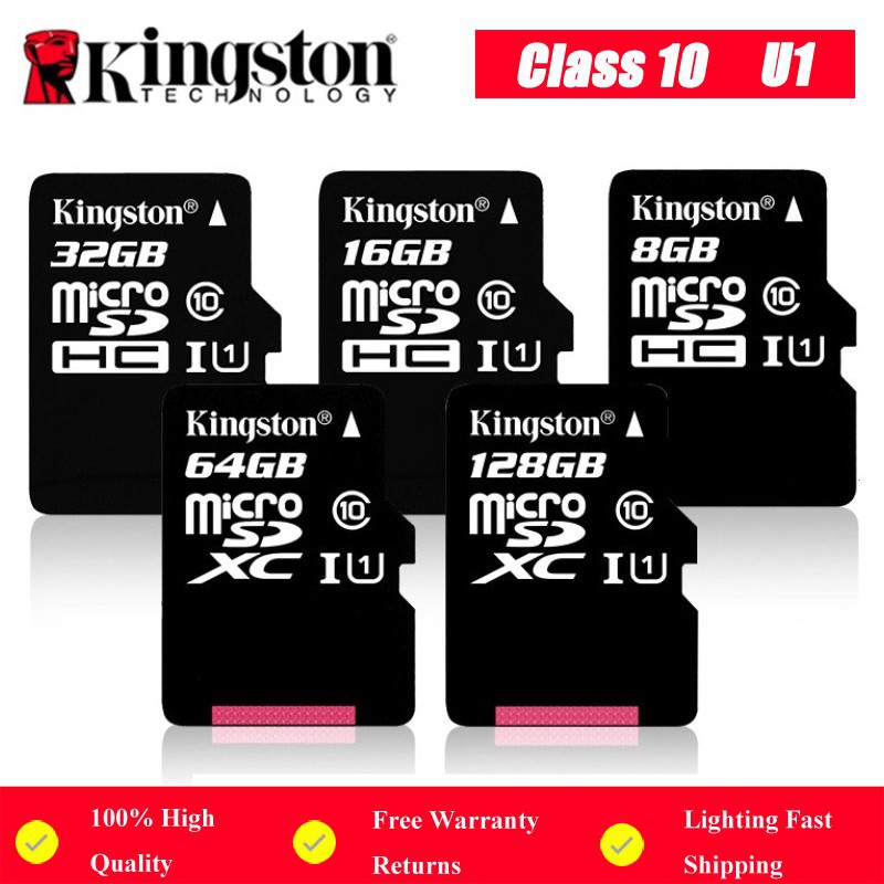 Kingston 32GB/64GB/128GB/256GB microSDHC Memory Card micro sd card Memocy Card