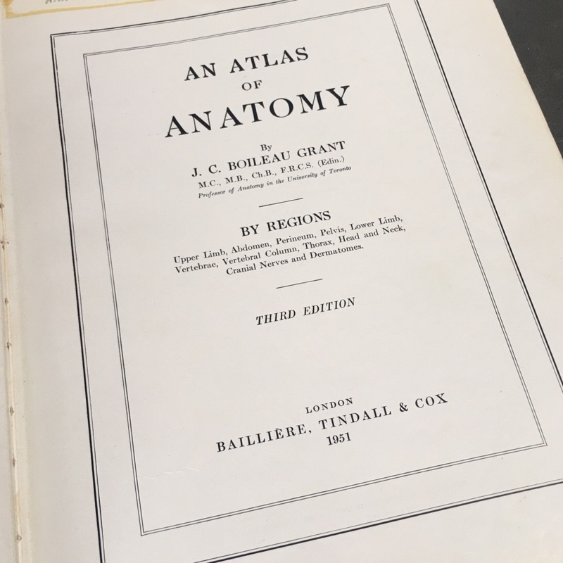 An atlas of anatomy by J.C. Boileau Grant