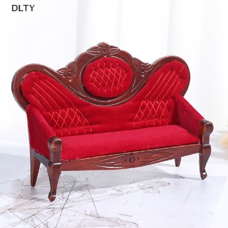 DL 1:12 Dollhouse miniature soft Double sofa for dolls furniture pretend play toy TY