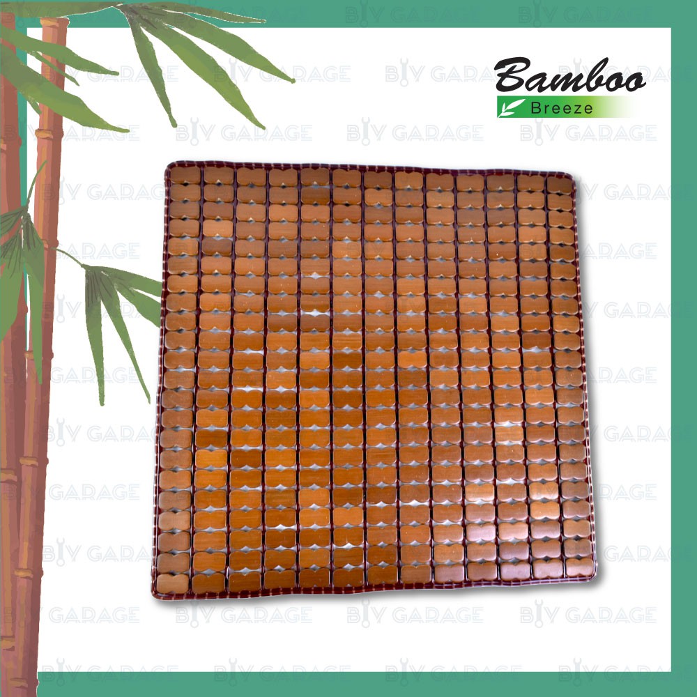 Bamboo Breeze เบาะรองนั่งไม้ไผ่ ที่นั่งไม้ไผ่ ระบายความร้อน [ รุ่น Classic ไม่มีขอบ ]