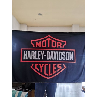  harley davidson ผ้าตกแต่งผนัง ผ้าธง ผ้าตกแต่งห้อง ฮาร์ลีย์-เดวิดสัน