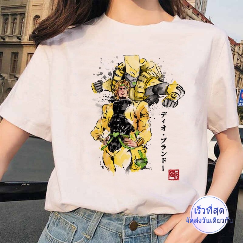 T shirt for men/Cartoon JOJO Weird Adventure Women's T-shirt Japanese Animation Printed Shirt Casual