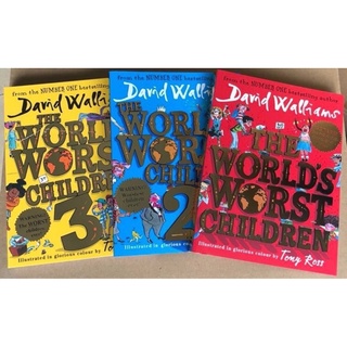 หนังสือวรรณกรรมเยาวชน เรื่อง The World’s Worst Children by David Walliams เซต 3 เล่ม