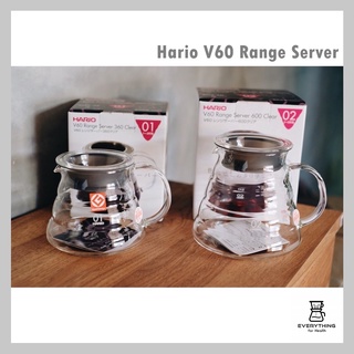 [พร้อมส่ง ของแท้] HARIO V60 Range Server ขนาด 360 ml XGS-36TB &amp; 600 ml XGS-60TB เหยือกกาแฟดริป เหยือกเสิร์ฟกาแฟ ฮาริโอะ