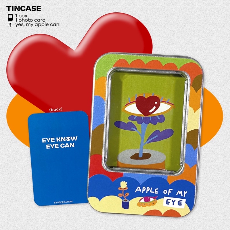 กล่องเหล็ก พิมพ์ลาย TIN CASE / TIN BOX: apple of my eye