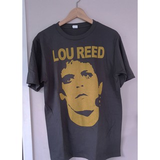 เสื้อยืดผ้าฝ้ายพิมพ์ลายแฟชั่นLou Reed T-shirt เสื้อยืด