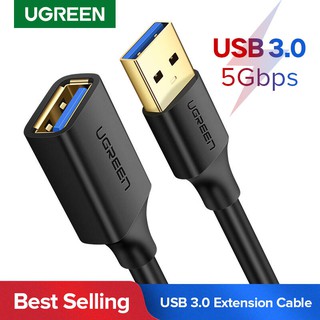 ราคาUgreen (US129,US115 Round)USB 3.0 Extension Cable Male to Female USB Data Sync Transfer Extender Cable
