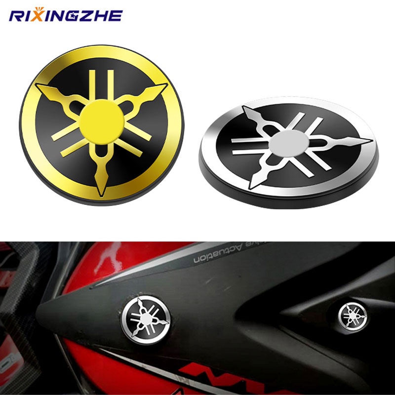 ป้ายโลโก้อะคริลิค 3D ขนาด 4.2 ซม. และ 2.2 ซม. สีทอง สําหรับ YAMAHA YZF-R15 R25 R3 MT25 MT03 M-slaz15